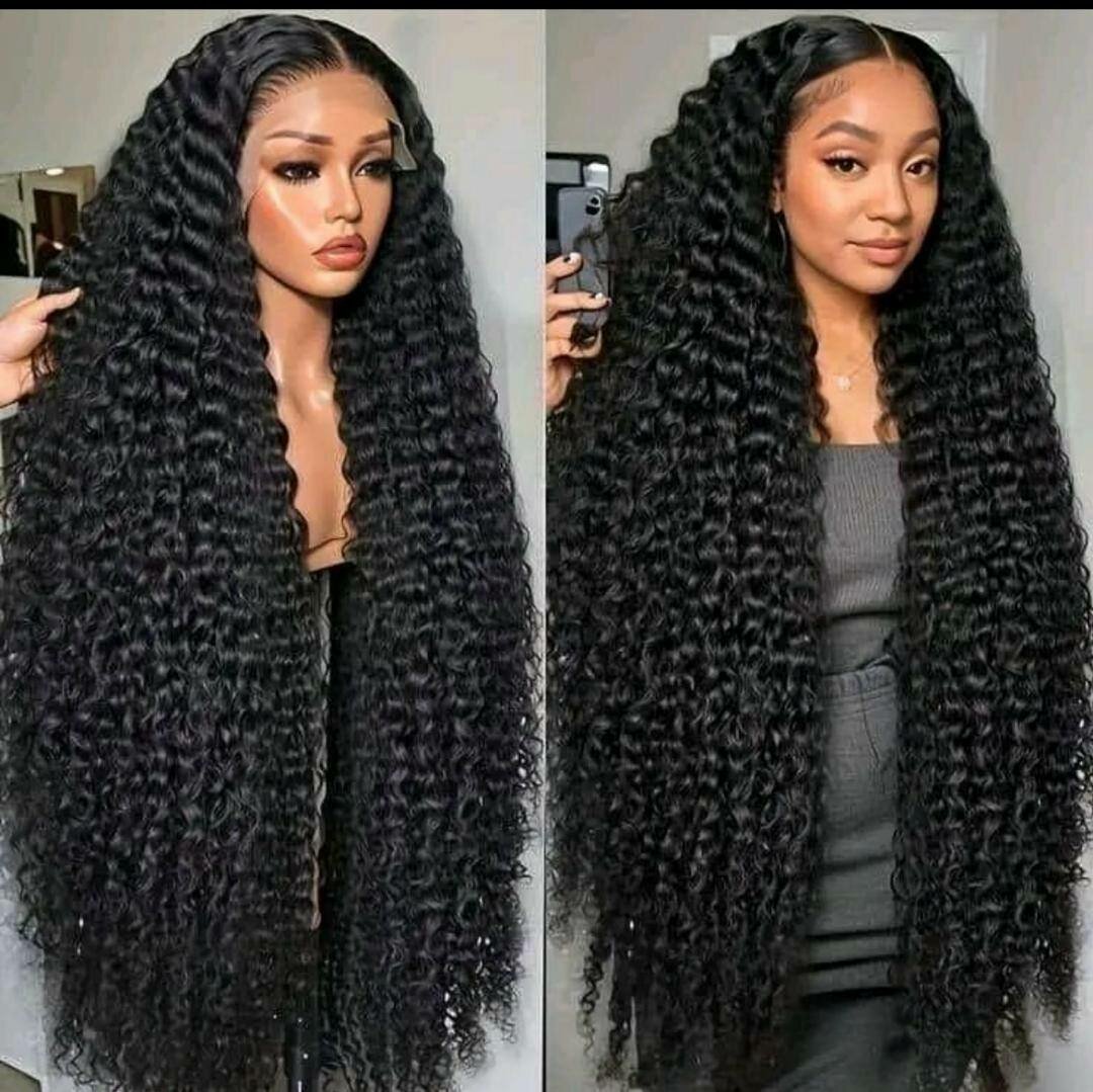 Perruque synthétique longue et naturelle