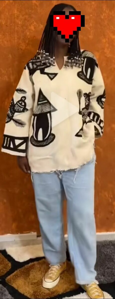 Tunique ethnique unisexe