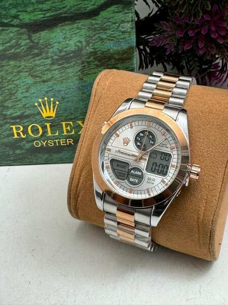 ROLEX DIGITAL AND ANALOG CHAIN WATCH