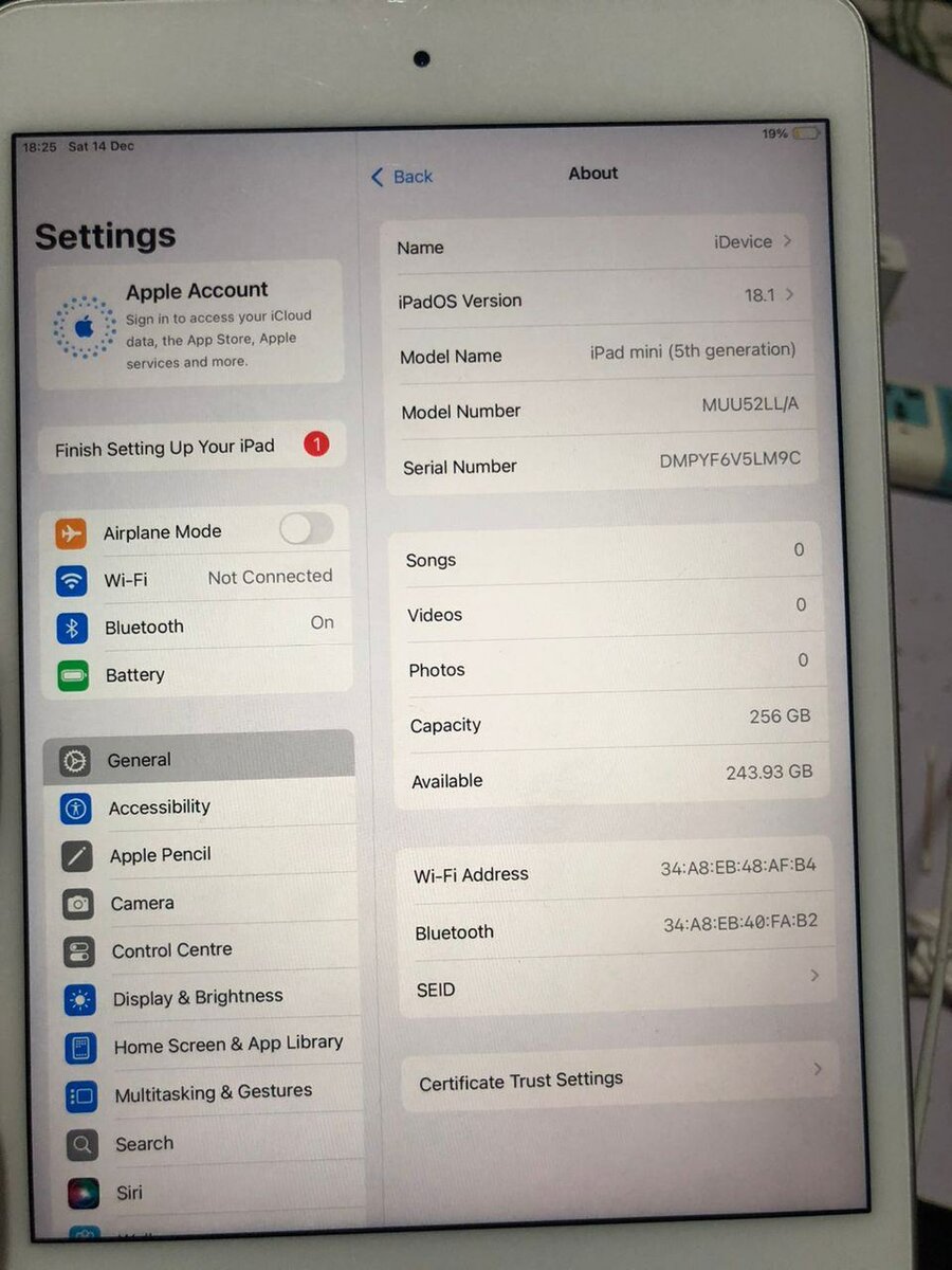 Apple iPad mini 5