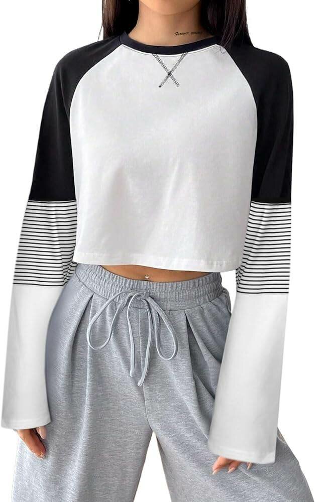 Long sleeve crop tops