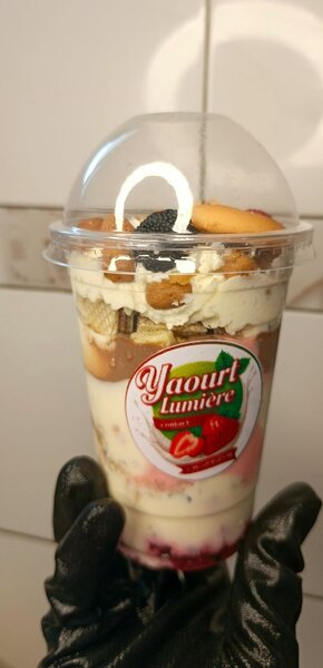 Yaourt lumineux aux biscuit