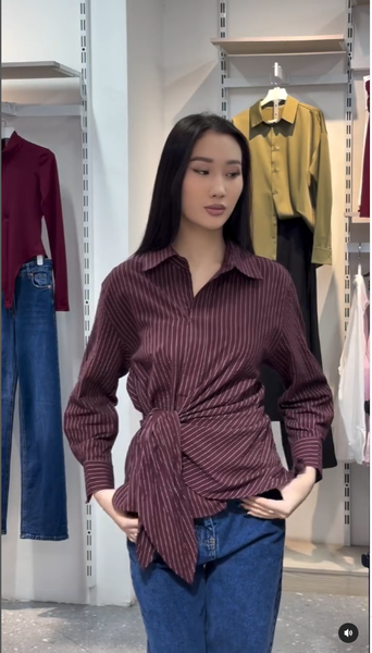 рубашка на завязках