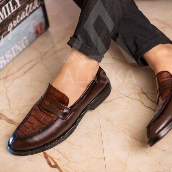 Mocassins élégants en cuir homme