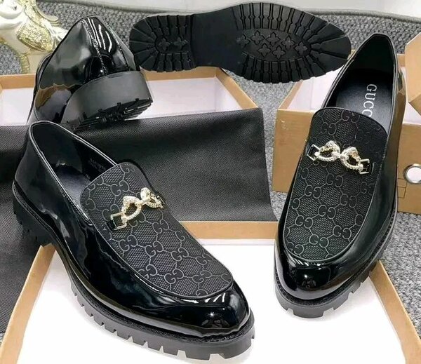 Chaussures de luxe noires pour hommes Gucci