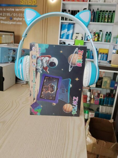 Casque audio enfant chat