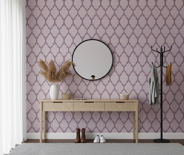 Papier peint géométrique violet