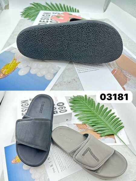 Sandales plates en cuir pour homme