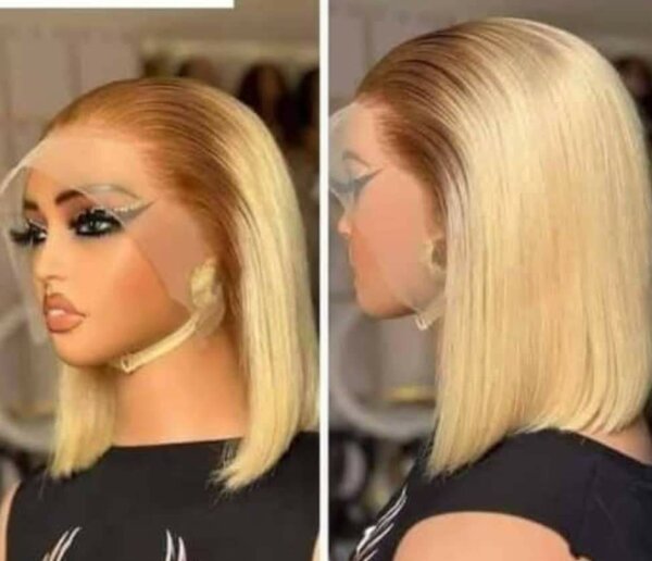 Perruque lace front blonde