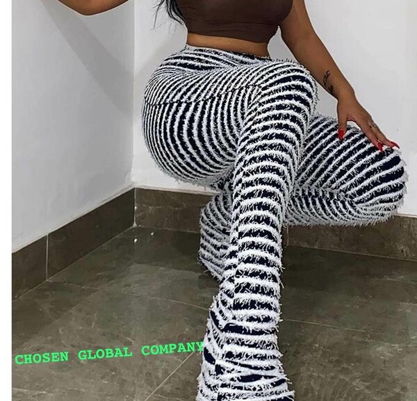Pantalon zébré femme tendance