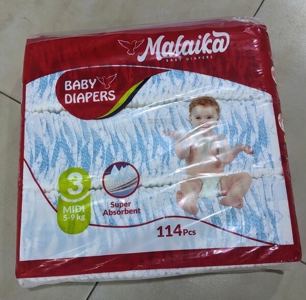 Malaika Baby Daipers "size 3 "