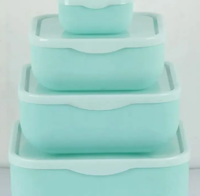 Square Bowl Set 4 in1 / Splash Bowl Set 4 in1 With Lid (Square)