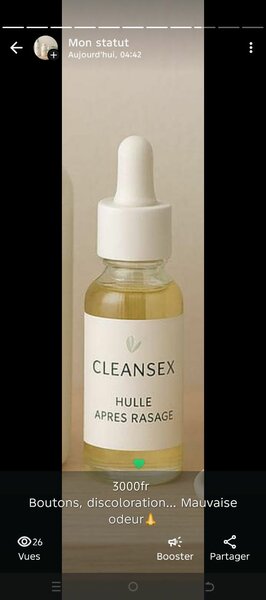 Huile après-rasage CLEANSEX
