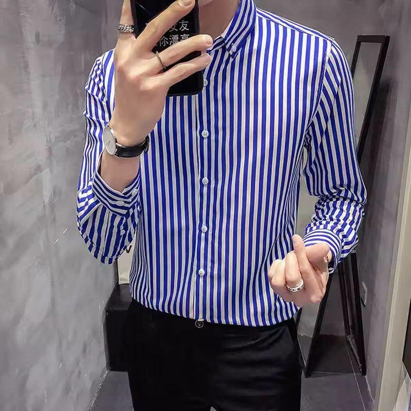 Chemise à rayures pour homme