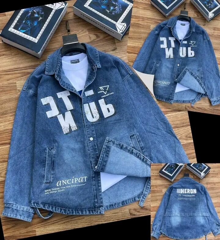 Vestes en jean imprimé modernes