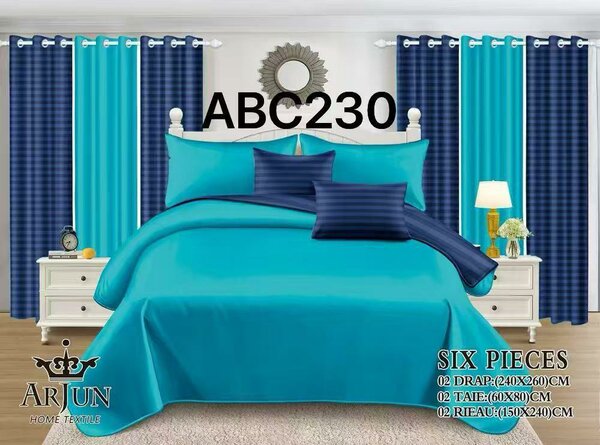 Parure de lit 6 pièces colorée