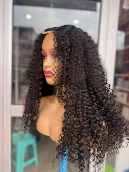 Perruque naturelcurly noir