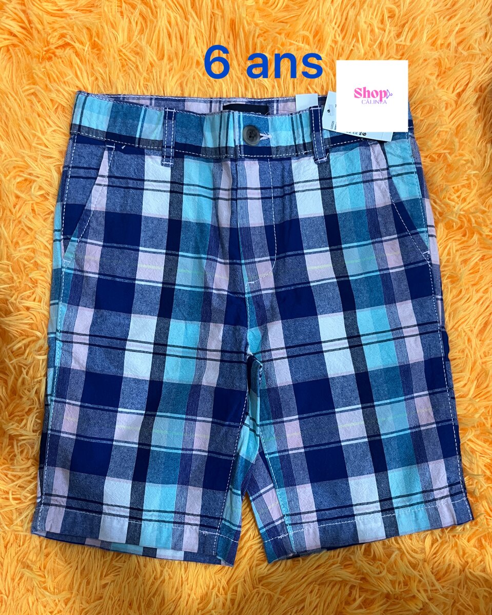 Shorts à carreaux garçon
