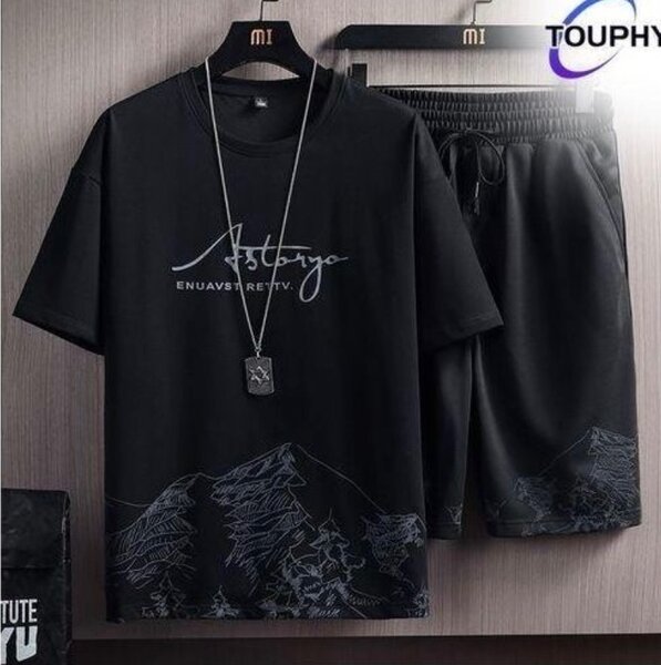 Ensemble T-shirt et Short Noir Homme