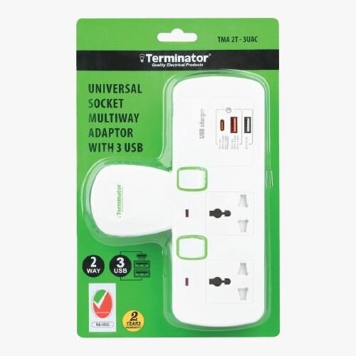 2 Way Universal T Socket
