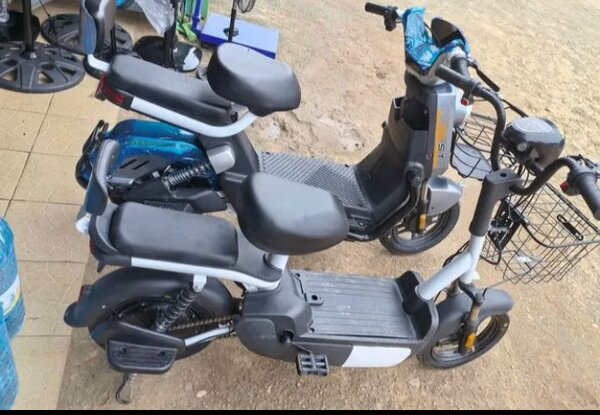 Trottinette électrique pliante gris