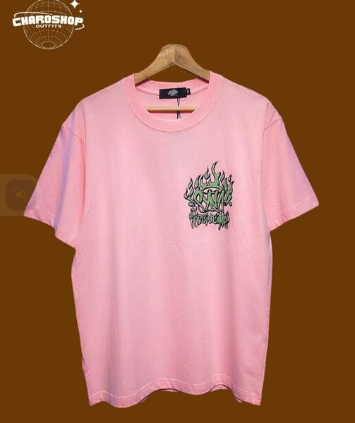T-shirt rose décontracté