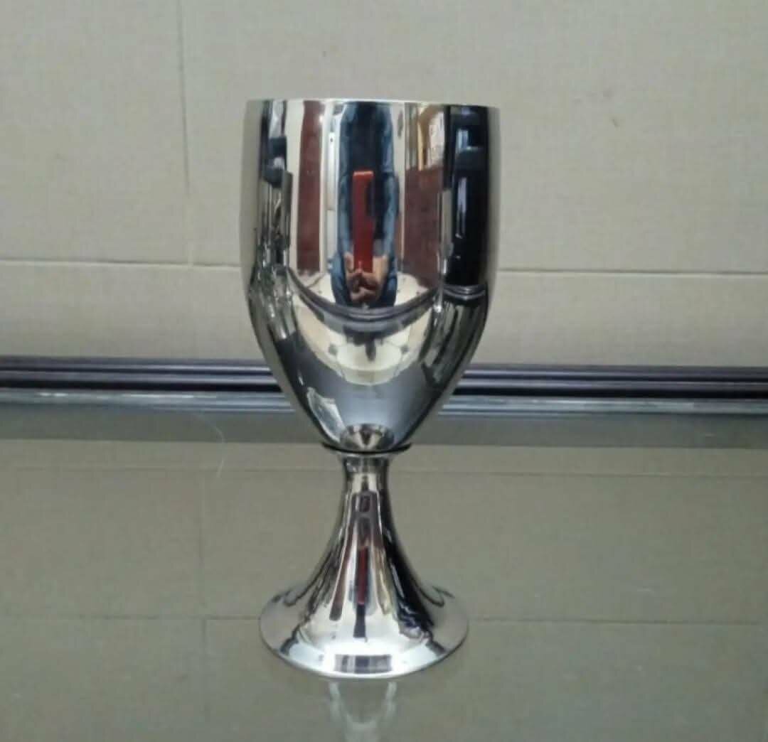 Stainless steel wine glass