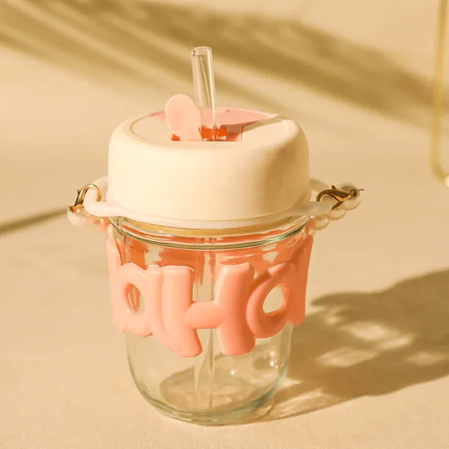 TASSE VERRE D'EAU (350ml) - rose