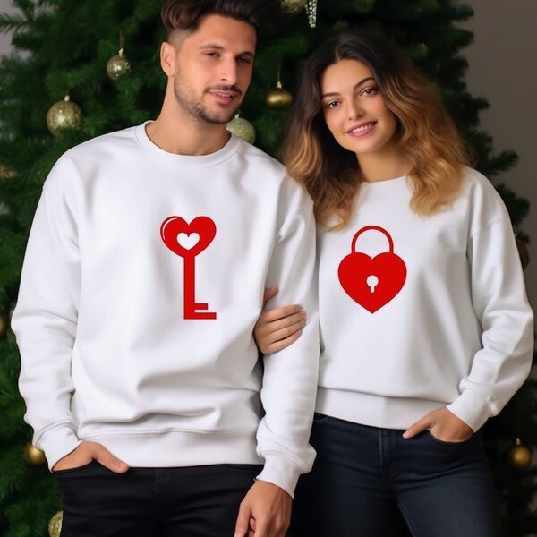 Sweatshirts Couple Cœur Amour