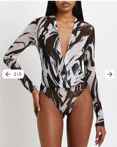 Wrap sheer mesh top (reduced to clear)