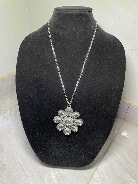 Silver Flower Necklace