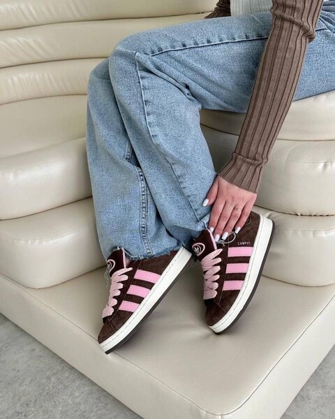 Baskets Mode Brunes et Roses