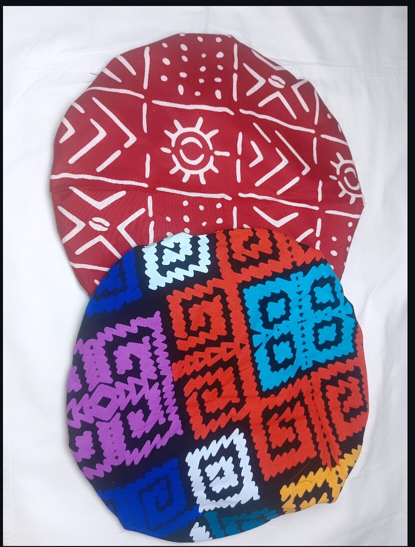 Bonnets en Tissu Africain