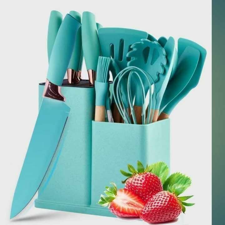 Original 19 Silicon kitchen Knife Set