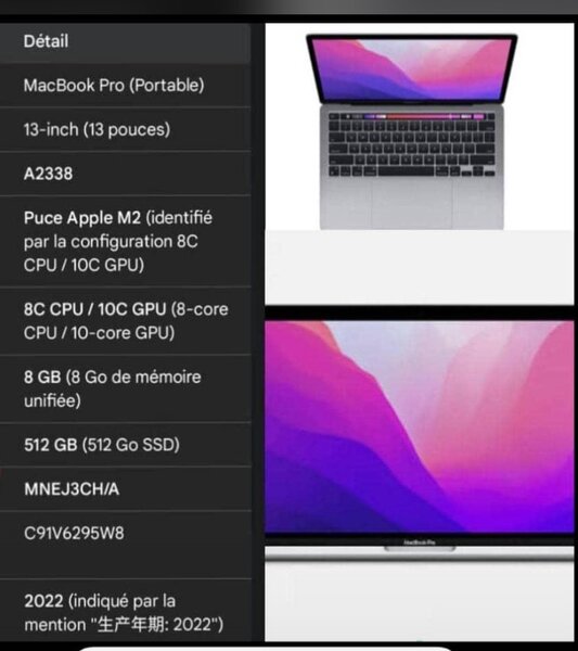 MacBook Pro 13" M2 8GB/512GB