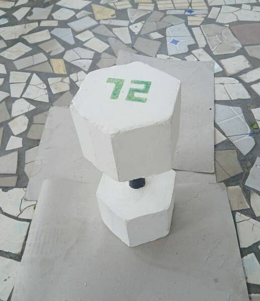 Haltère en béton de 12kg