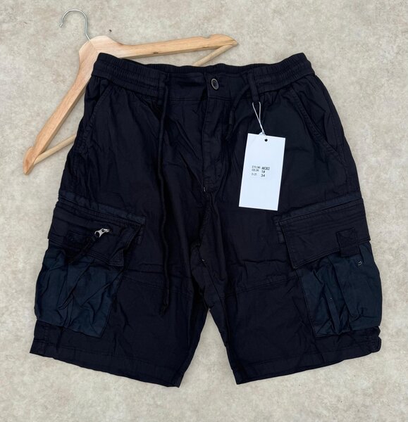 Shorts cargo homme noir confort