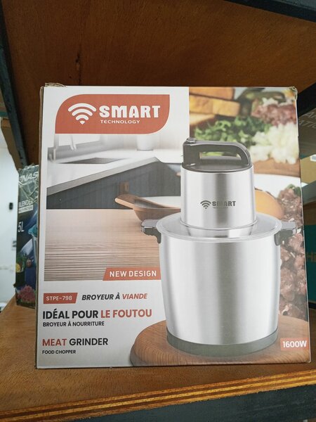Broyeur à viande - 1600W - 12L - Acier inoxydable - Smart