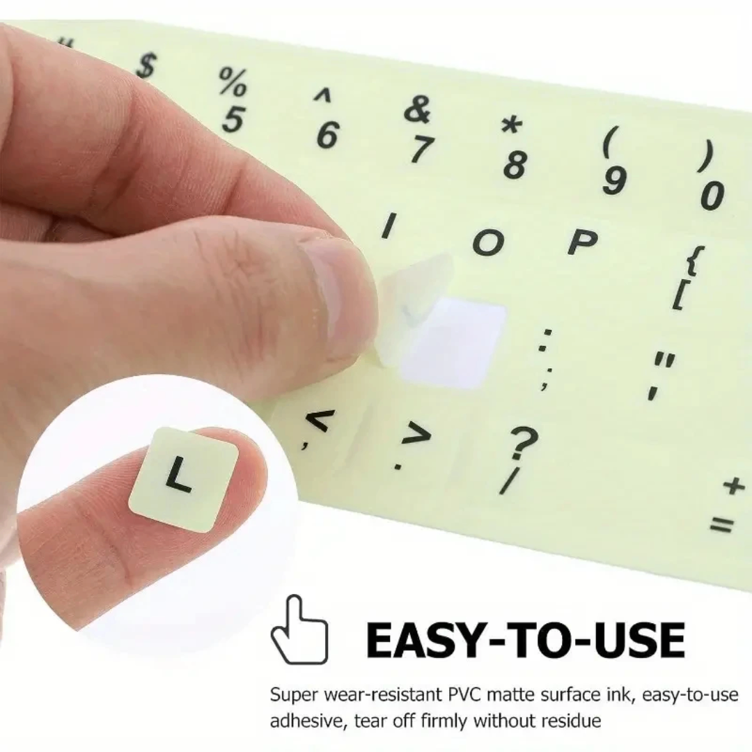 Autocollants Clavier Rétroéclairés pour PC