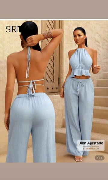 Ensemble été dos nu femme