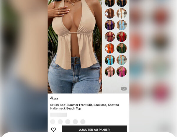 Haut dos nu noué été