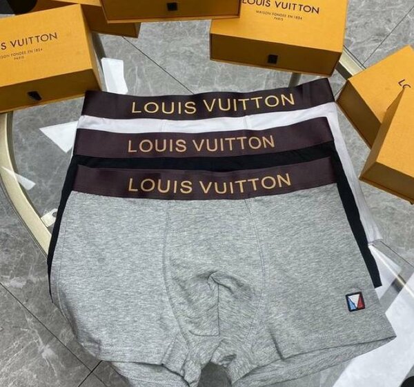 3pcs Boxers de luxe homme