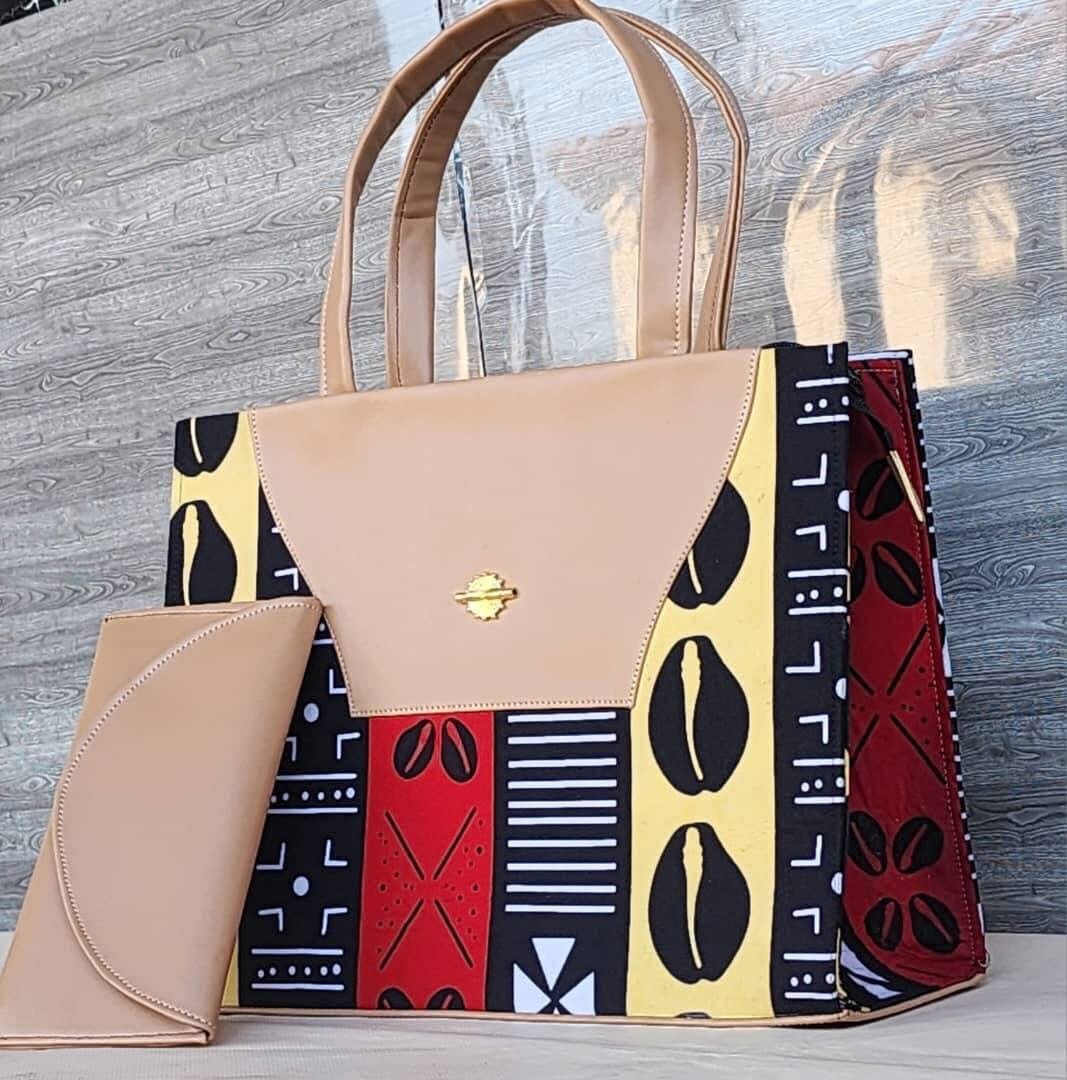 Sac cabas en cuir artistique