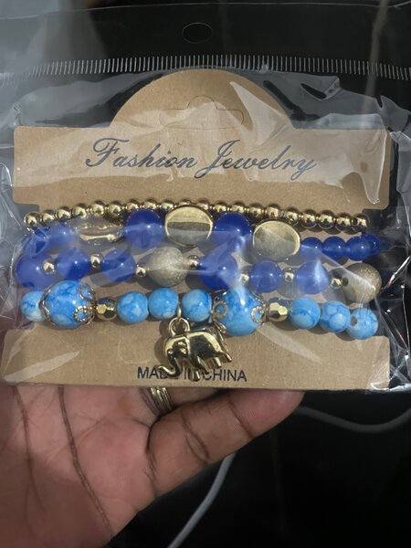 Bracelets en perles éléphant