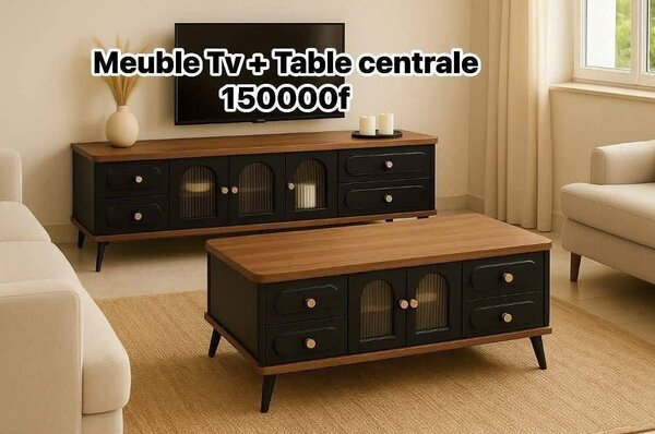 Ensemble Meuble TV et Table