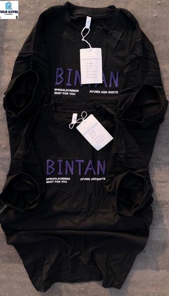 T-shirt noir BINTAN