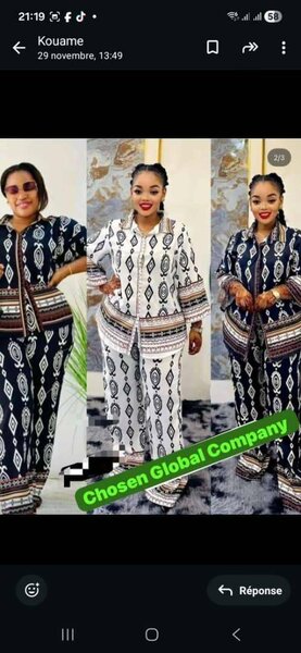 Ensemble ethnique femme élégant