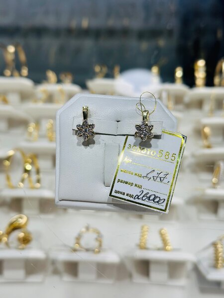 Все по одинаковой цене 585 Серьги