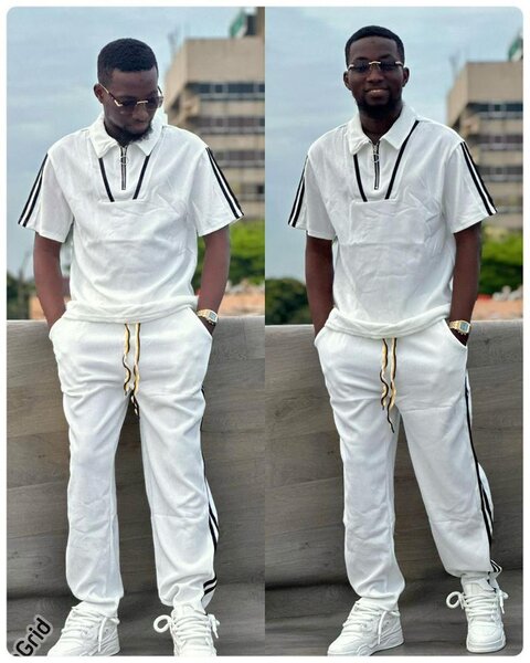 Ensemble de sport blanc élégant