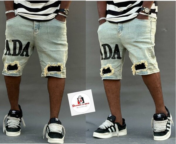 Shorts en jean déchirés homme